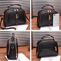 حقيبة يد فاخرة للنساء حقائب مصمم بولي Leather جلد بلون حقيبة ساعي الموضة حقائب الكتف Crossbody بنات Tassen حمل - Image 2